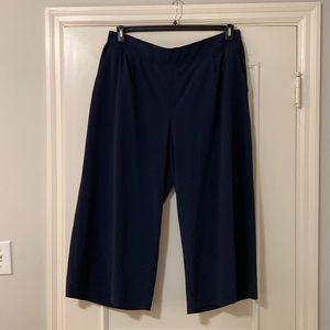 ATHLETA Brooklyn Wide Leg Crop Pant- Size 20 Navy